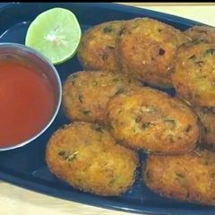 Potato cutlets A picture of Potato cutlets.