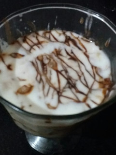 A picture of Banana chocolate shake.