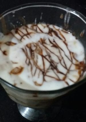 A picture of Banana chocolate shake.