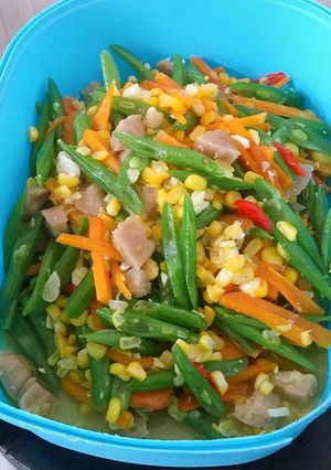 Foto resep Tumis sayur buncis baso