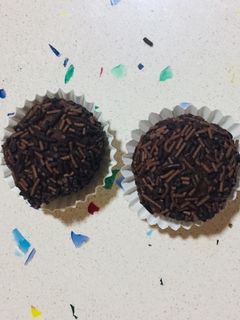 Una foto de Trufas de chocolate sin gluten