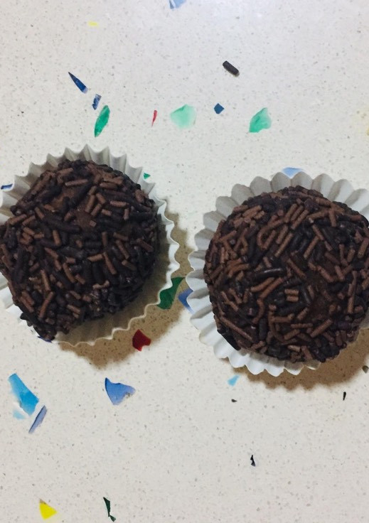 Una foto de Trufas de chocolate sin gluten