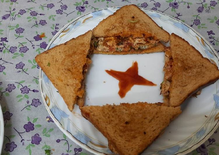 Schezwan chutney brown Bread 🍞 tomato 🍅 onion omellete Schezwan chutney brown Bread 🍞 tomato 🍅 onion omellete