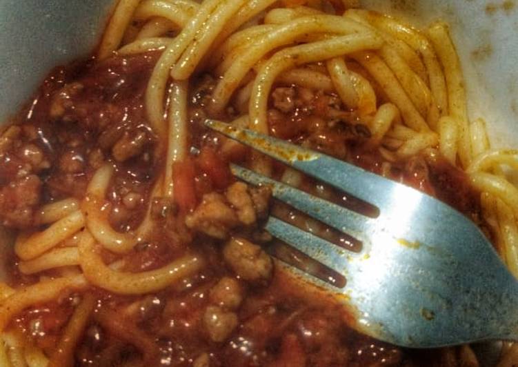 Chicbeef Carrot Spaghetti Bolognese