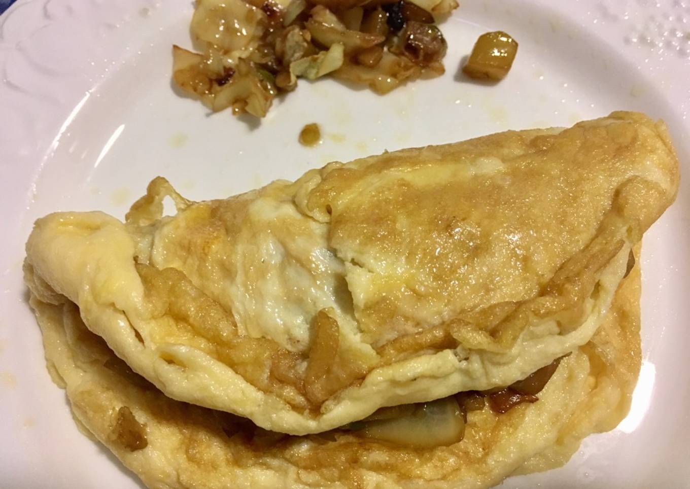 Tortita de tortilla francesa con verduritas para 1 persona