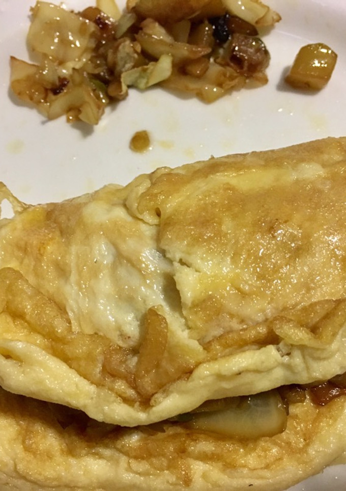 Una foto de Tortita de tortilla francesa con verduritas para 1 persona