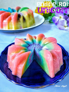 Foto resep Puding Roti Unicorn