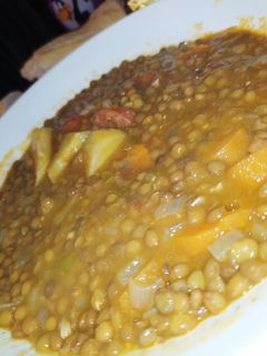 Una foto de Lentejas con chorizo