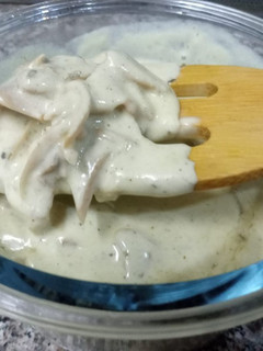 A picture of Mushroom sauce.