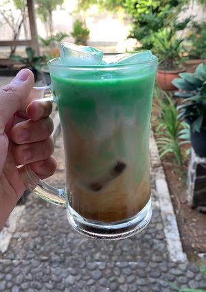 Foto resep Es Kopi Pandan