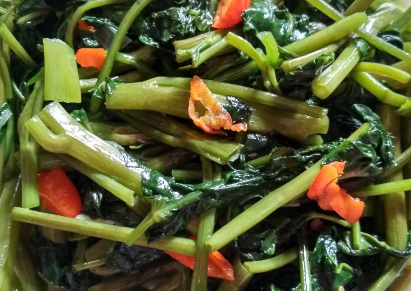 Oseng kangkung pedas