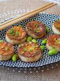 Vegan seared scallops with miso glazed 🌱