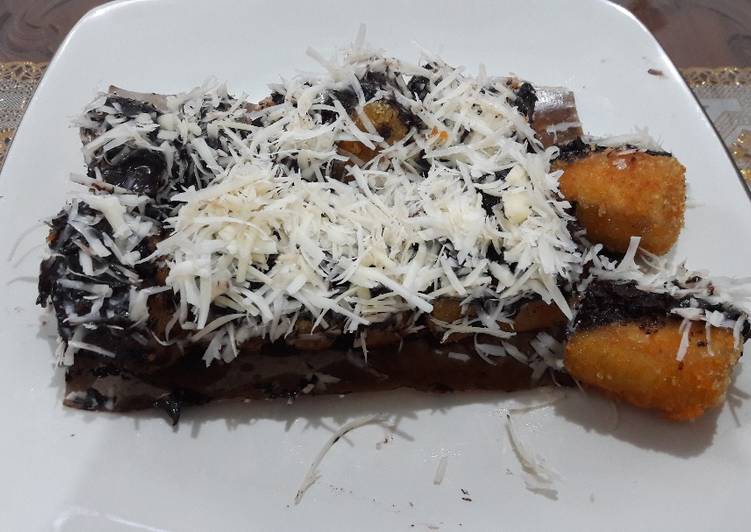 Nuget pisang coklat nutela n vanhouten keju🍫🧀