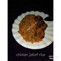 Chicken jollof rice A picture of Chicken jollof rice.
