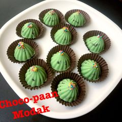 Choco- paan modak A picture of Choco- paan modak.
