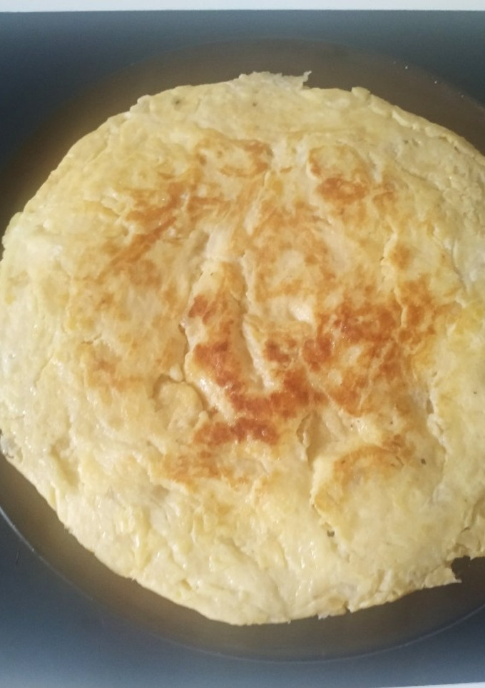 Una foto de Tortilla de garbanzos y cebolla