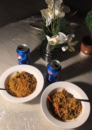 صورة لوصفة اندومي بالخضار