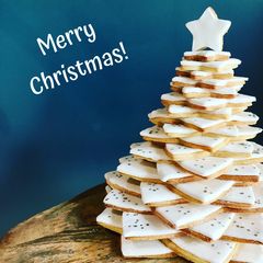3D Shortbread Christmas Tree A picture of 3D Shortbread Christmas Tree.