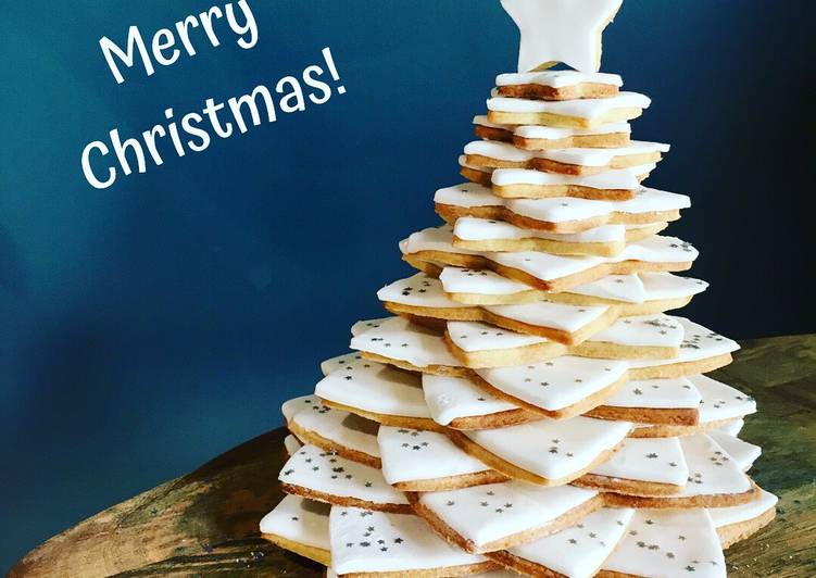 Recipe of Any-night-of-the-week 3D Shortbread Christmas Tree