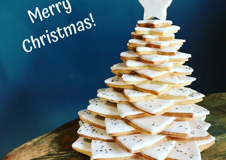 Recipe of Super Quick 3D Shortbread Christmas Tree