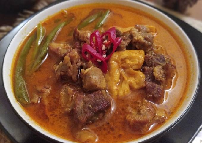 Recipe: Appetizing Gulai Sapi, Tahu & Buncis