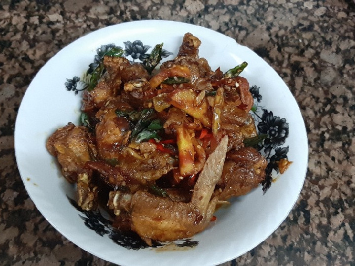 Resep Sayap ayam kecap cabe hijau, Enak Banget