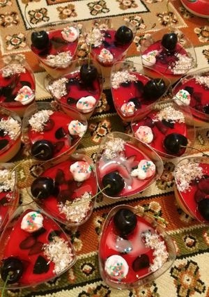عکسی از دستور دسر کاسترد و ژله