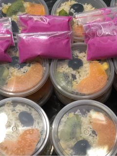 Foto resep Fruit salad with dragon mayo