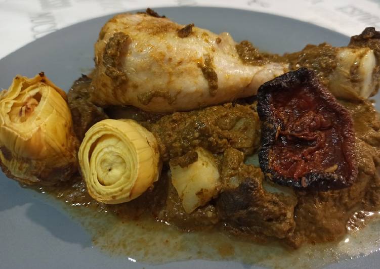 Muslitos de pollo en salsa cremosa de acelgas 🍗🥣🥬