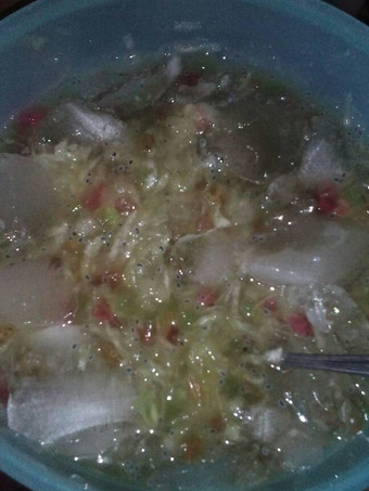 Langkah Mudah untuk Membuat Es serut melon jelly sederhana Irit Untuk Jualan