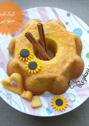 عکسی از دستور کیک کدوحلوایی بدون دارچین!!