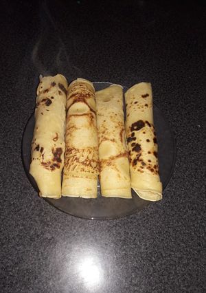 Una foto de Panqueques de los que tengo en casa!!!!