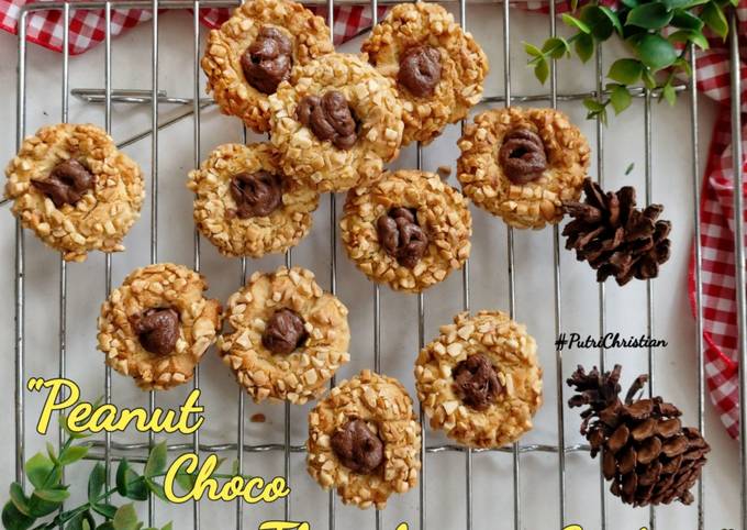 Peanut choco Thumprint Cookies