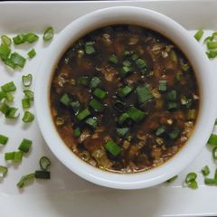 A picture of Hot and Sour Soup 🍵.