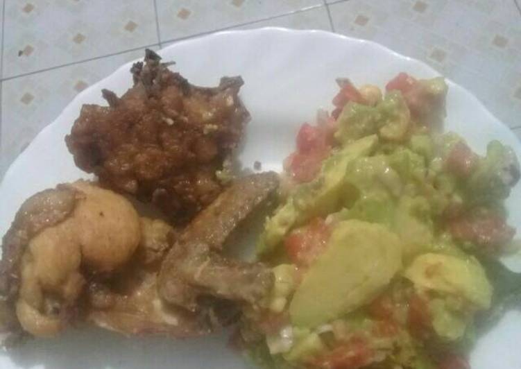 Easiest Way to Prepare Award-winning Deep fried chicken served with kachumbari