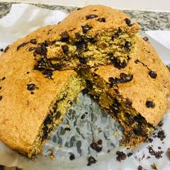 A picture of Chocolate chip banana bread / cake🙊#4weekschallenge#wheatflourrecipescontest.