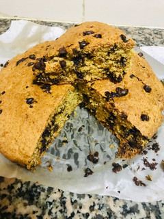 A picture of Chocolate chip banana bread / cake🙊#4weekschallenge#wheatflourrecipescontest.