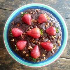 Una foto de Brownie vegano