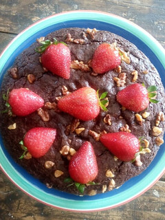 Una foto de Brownie vegano
