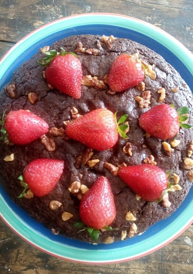 Una foto de Brownie vegano