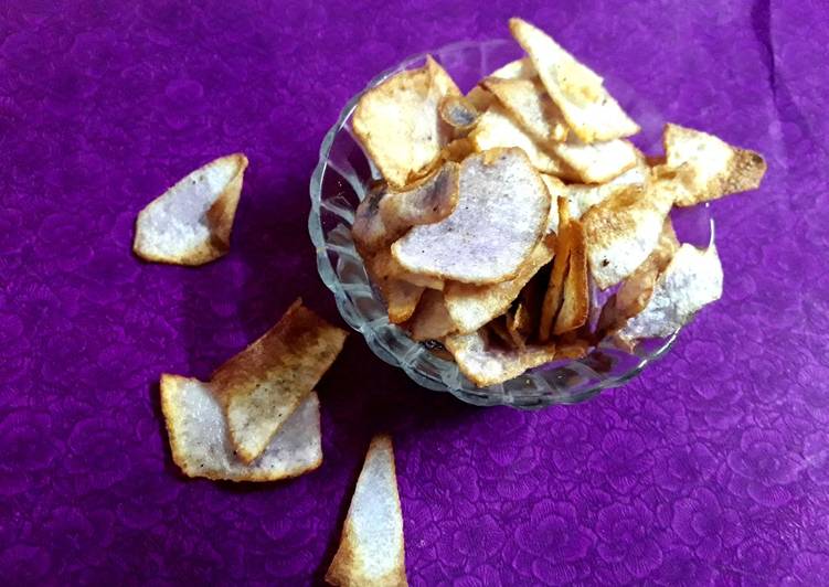 Purple yam chips