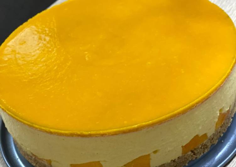 Langkah Mudah untuk Membuat Mango Cheese Cake no bake, Menggugah Selera