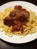 Albóndigas y Fetuccini