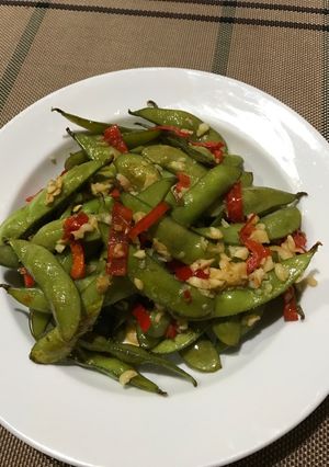 Foto resep Edamame garlic pepper butter