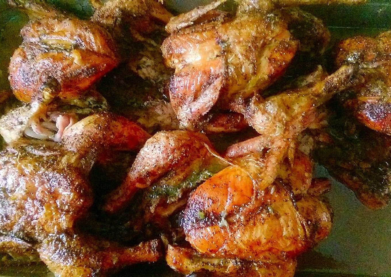 Pollo horneado con pimienta negra!