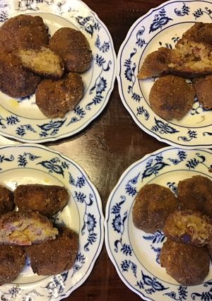 A picture of California Farm Tapas: Cured Ham Croquettes.