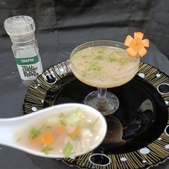 A picture of Ginger carrot soup.