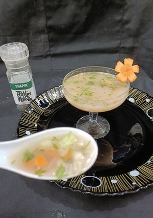 A picture of Ginger carrot soup.