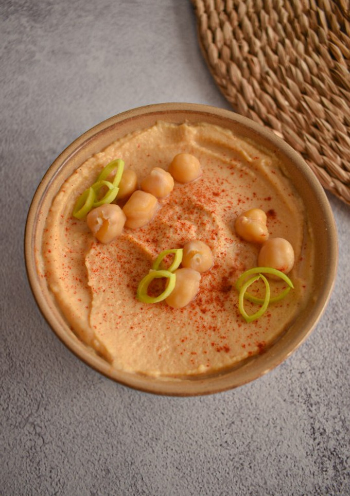 Una foto de Hummus de garbanzo
