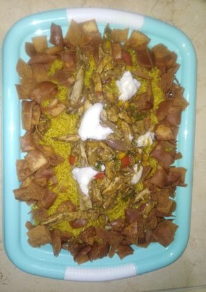 صورة لوصفة فته شاورما فراخ